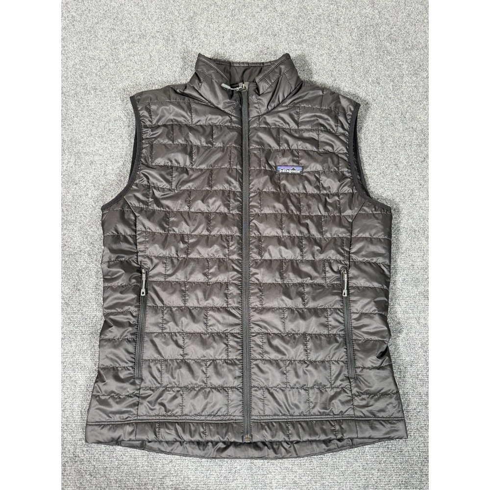 Patagonia Nano Puff Vest Men's Medium Black PrimaLoft Insulated Jacket NWT